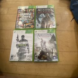 Xbox 360 Games, Gta 5, Call Of Duty MM3, Assassins Creed 3, Assassins Creed Revelations