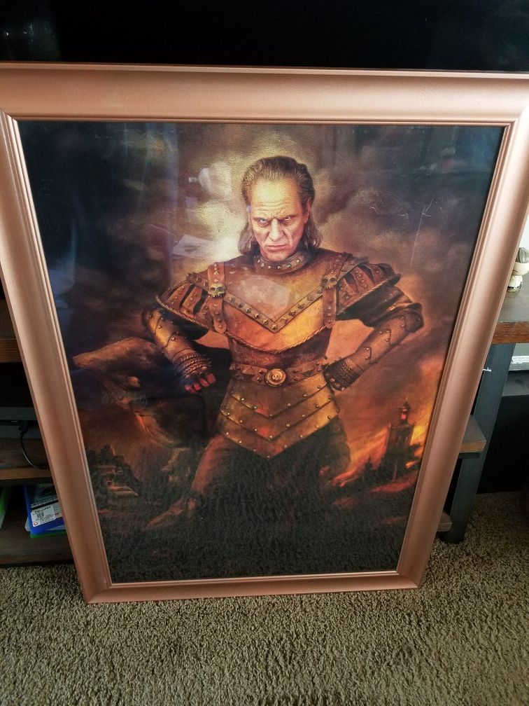Ghostbusters Vigo the Carpathian custom framed poster