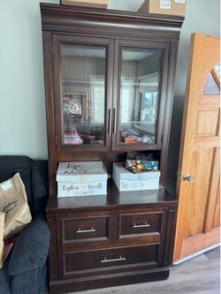 Cabinet with two drawers and shelving