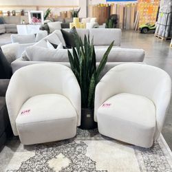 2 fabric Accent Chairs 
