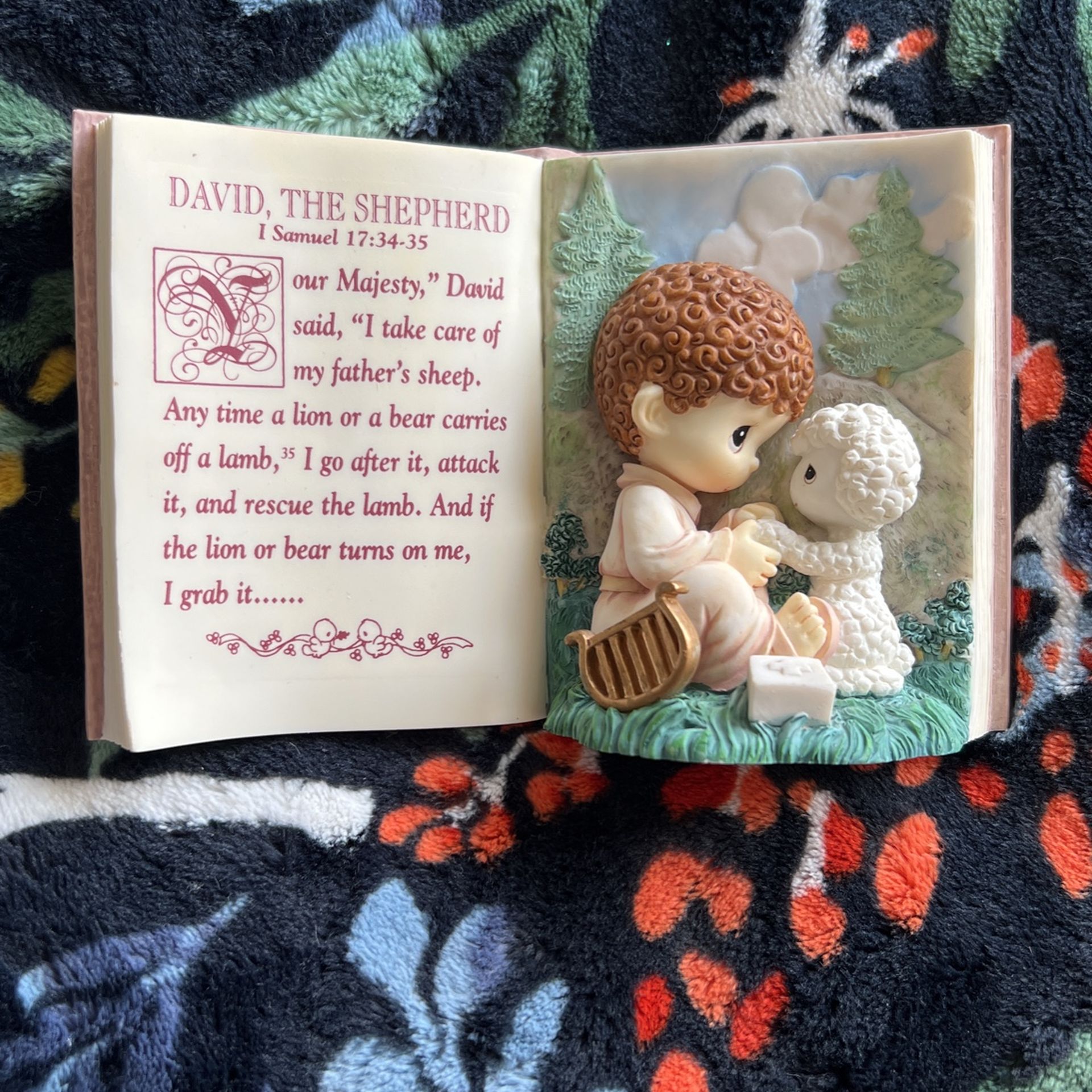 Precious Moments Bible Stories-David The Shepherd Figurine 1998