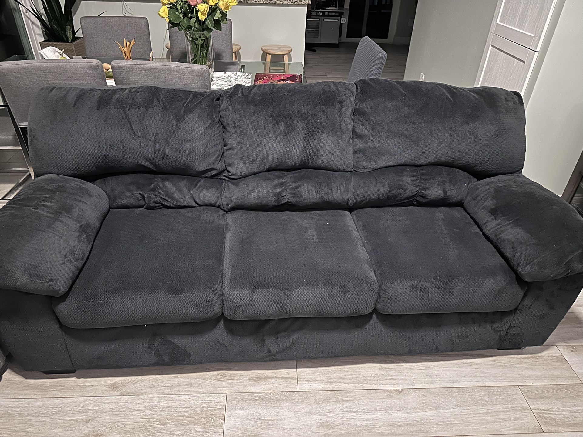 Sofa - Fabric - Dark Blue