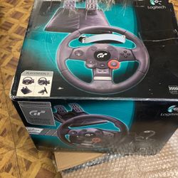 Logitech Driving Force GT (contact info removed)20 Racing Wheel PS3 & PC Game Controller vg