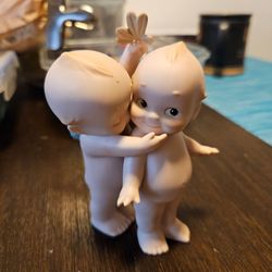 Kewpie ceramic boy and girl