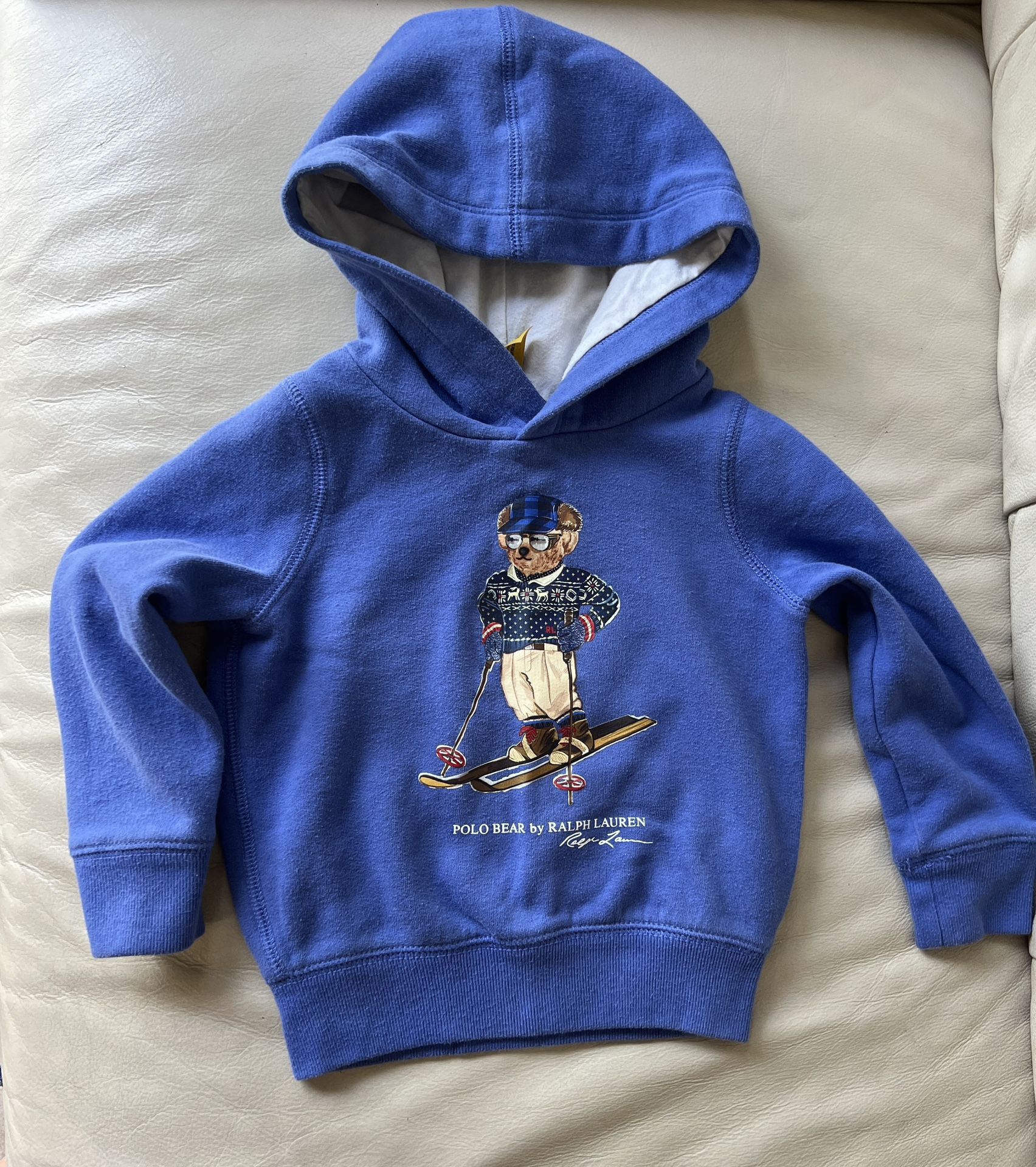 Polo Bear Fleece Hoodie, Size 3months-1year