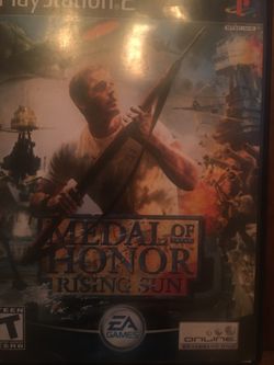Sony ps2 Medal of Honor rising sun