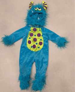 Spirit Halloween Blue Monster Costume Baby 12-24M