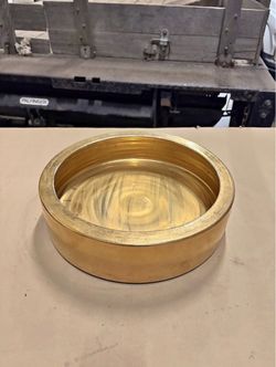 Imported Vintage Metal Decorative Bowl / Planter Saucer