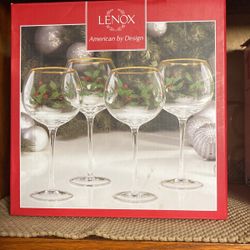 Lenox Xmas Glasses 