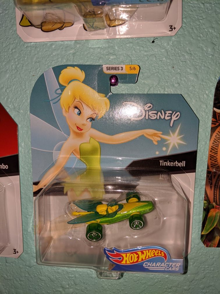 Disney HotWheels characters Tinkerbell