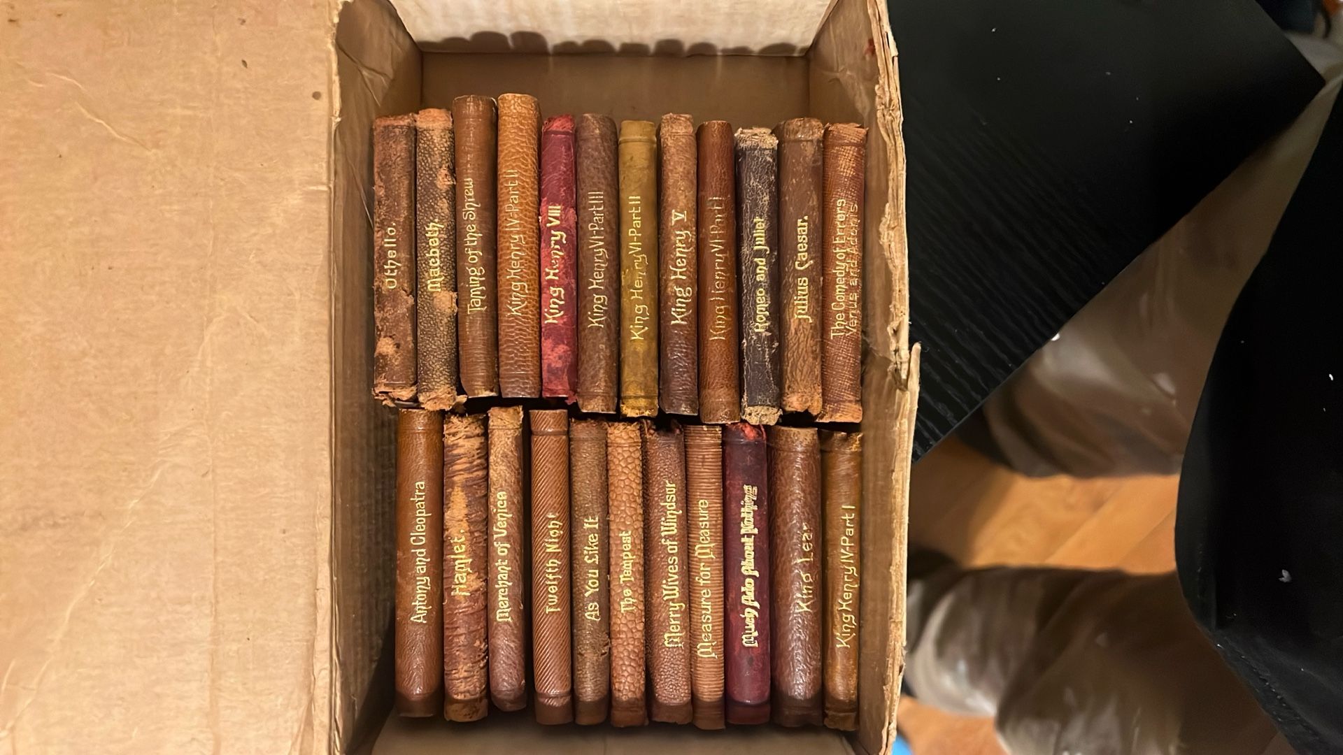 Mini Leather Shakespeare Books