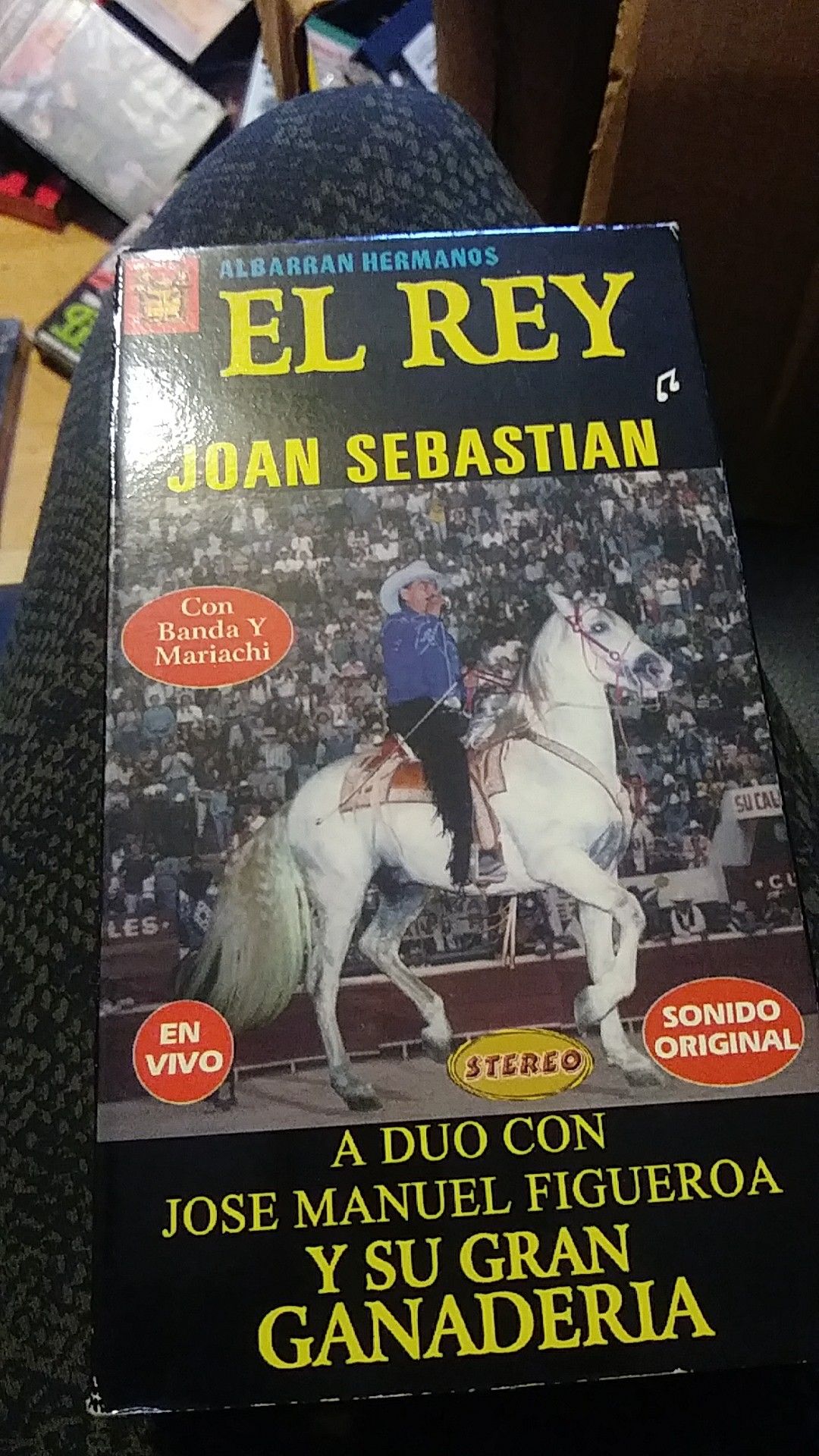 El rey jaripeo espectacular. Vhs joan sebastian y jose manuel Figueroa