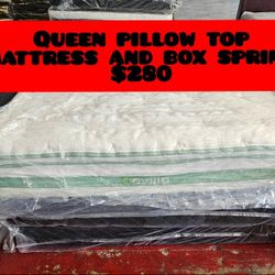 Queen Pillowtop Mattress & Boxspring