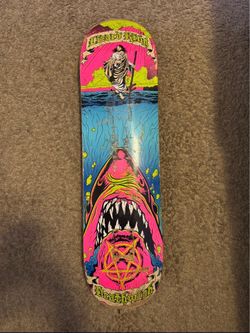 Deathwish Lizard King Skateboard Deck w/ grizzly grip tape.