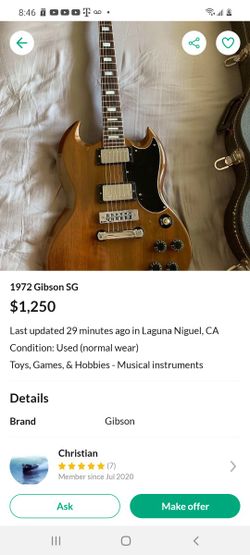 SG Guitar Posted Tonight Is A Scam!!!!!!!!!!