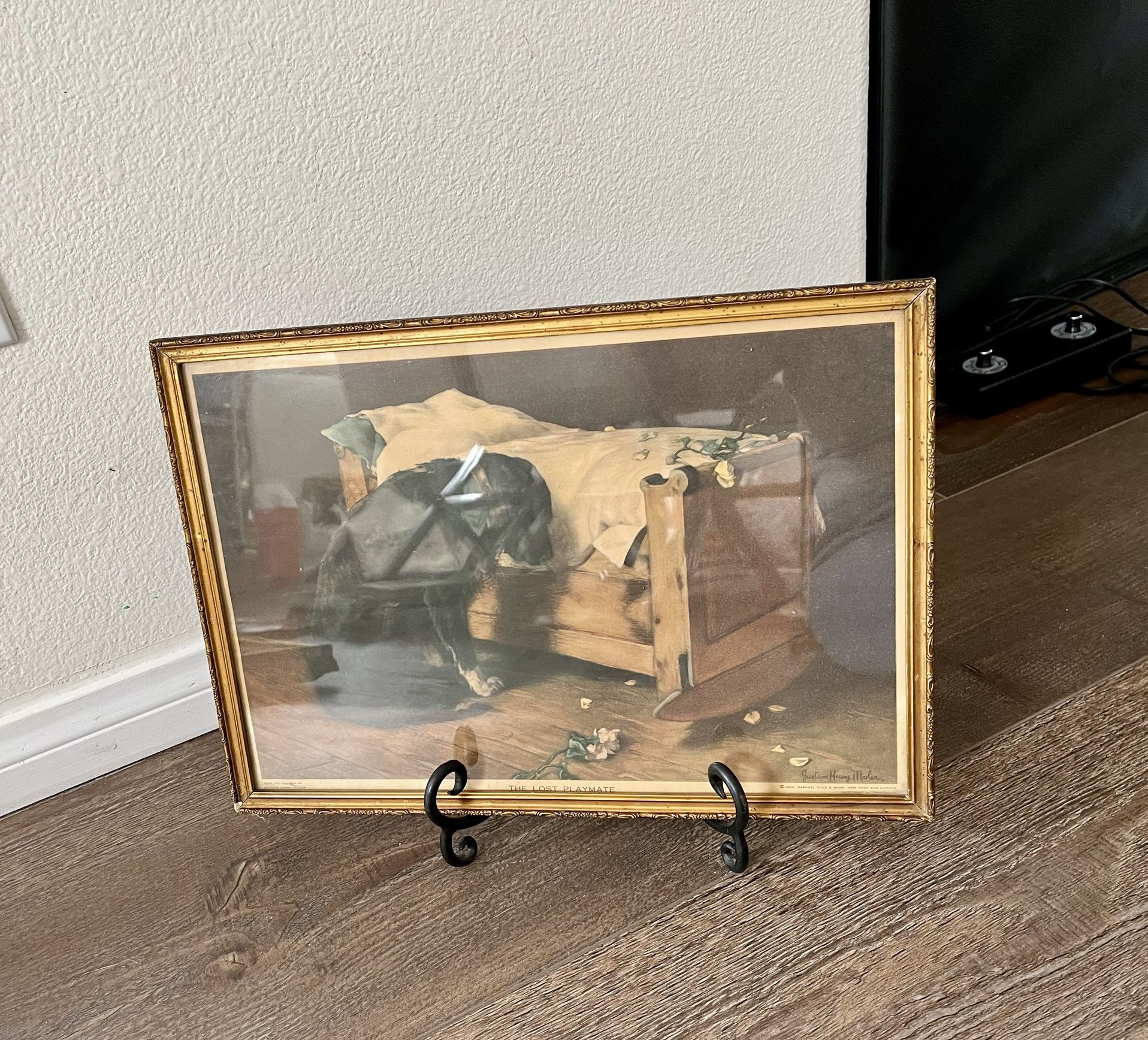 Framed Art Print “the lost playmate” by Gustave Henry Mosley 1902