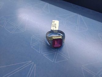 Men's Ring - White Gold 10k (.417) 7.8 grams Size 11