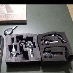 9005 9006 LED Headlight Bulbs, 24000LM Ultra Bright HB3 HB4 Combo 6500K Cool White All-in-One Hi/Lo Beam Light Conversion Kit White Light 