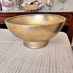 Large Metal Decor Bowl