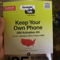 Brand new straight talk SIM kit bought the wrong one just open