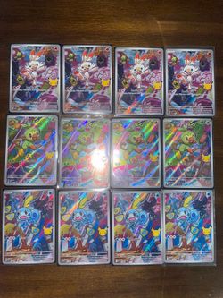 Pokémon Celebrations Grookey, Sobble, and Scorbunny Full Art Promo Set