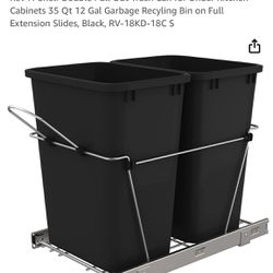Rev-A-Shelf Double Trash Can Pull Out