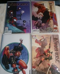 Edge of Spider-Verse Comics- Variants, Virgin, Scotty Young, Kirkham - Lot of 4