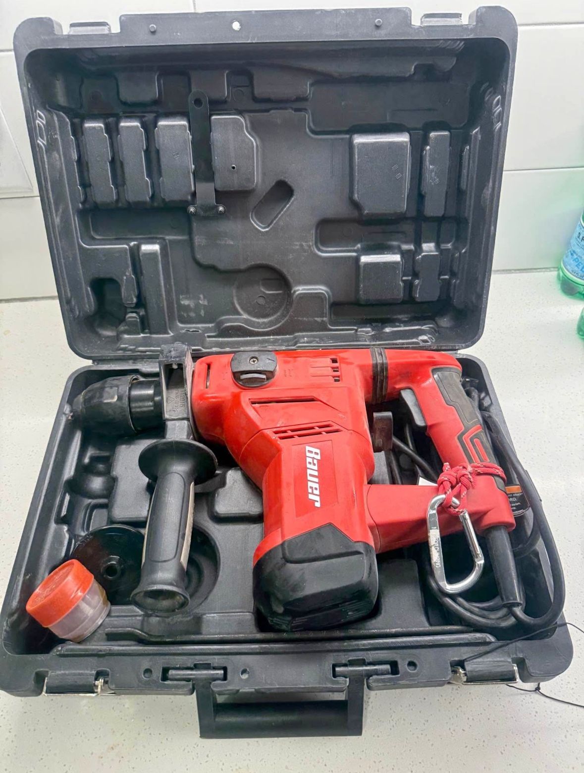 Bauer 1641E-B 1-1/8" 120V SDS Variable-Speed Corded Rotary Hammer