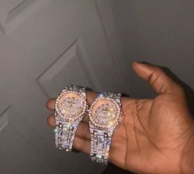 Rose Gold Moissinite Watches