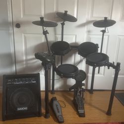 Electric Drum Set W/ Amp