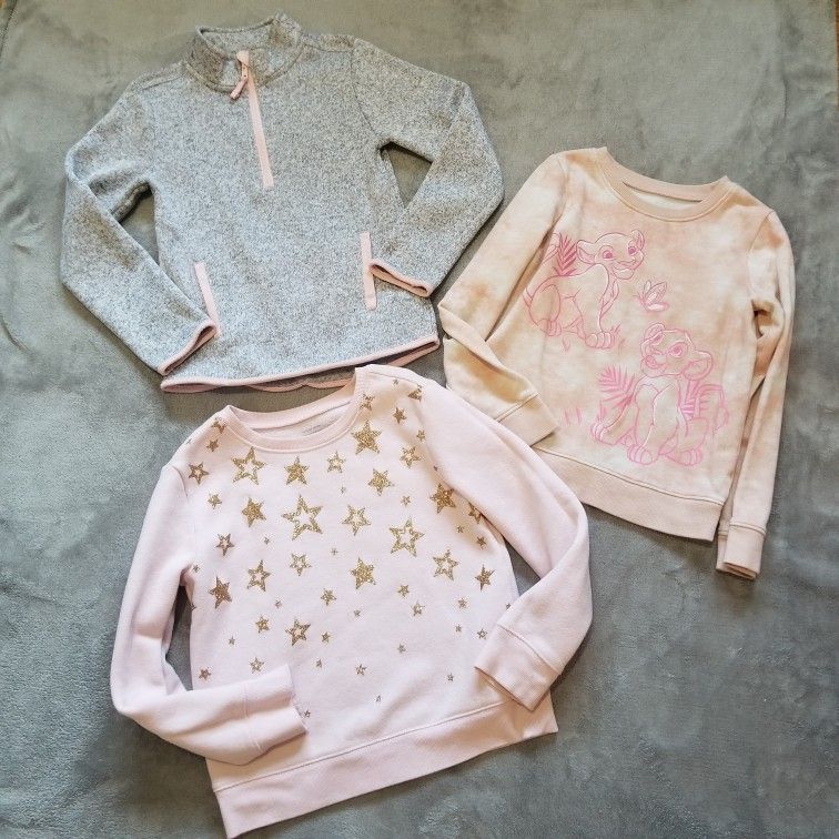 Little Girls Sz 6 Sweater Bundle Pullover Quarter Zip