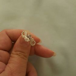 Real 925 sterling silver Bridal Ring Size 7
