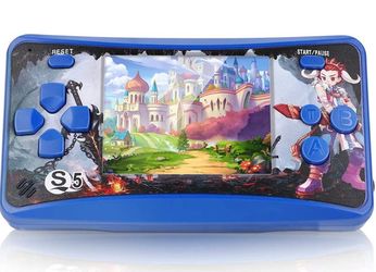 QoolPart Arcade Style Handheld Game, QS5 Retro Video Game Supports TV Output with 220 Classic Games, 2.5 inch Color Screen Portable Game Controller,