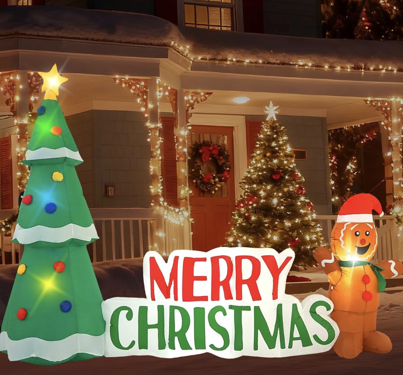 10FT Christmas Inflatable Outdoor Decorations,