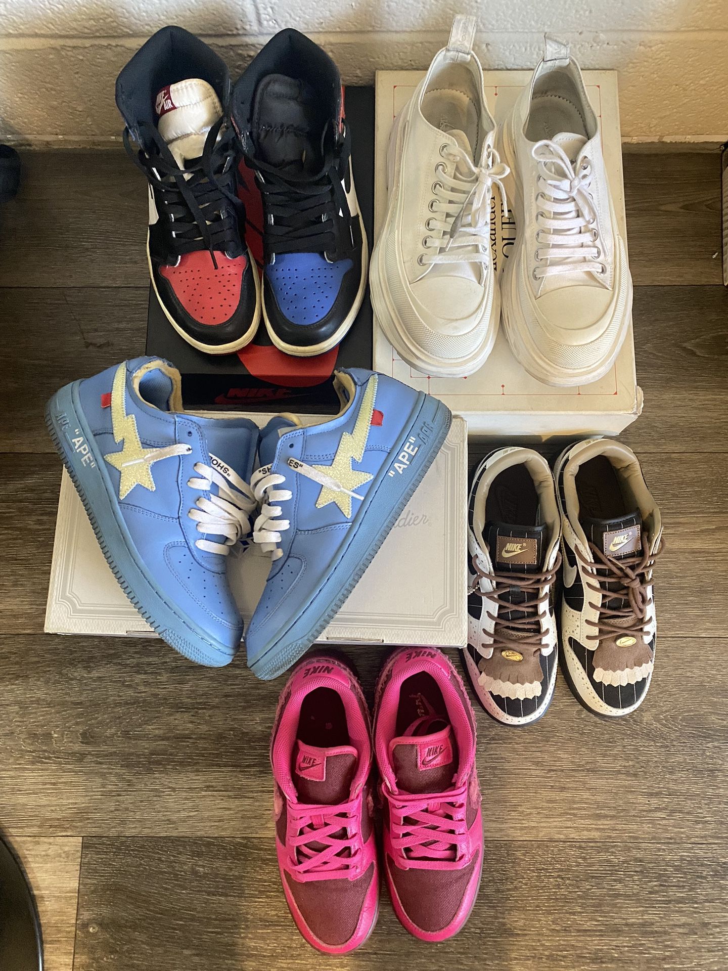 Sneaker Jordan Bapesta Nike bundle Size 7.5 - 8