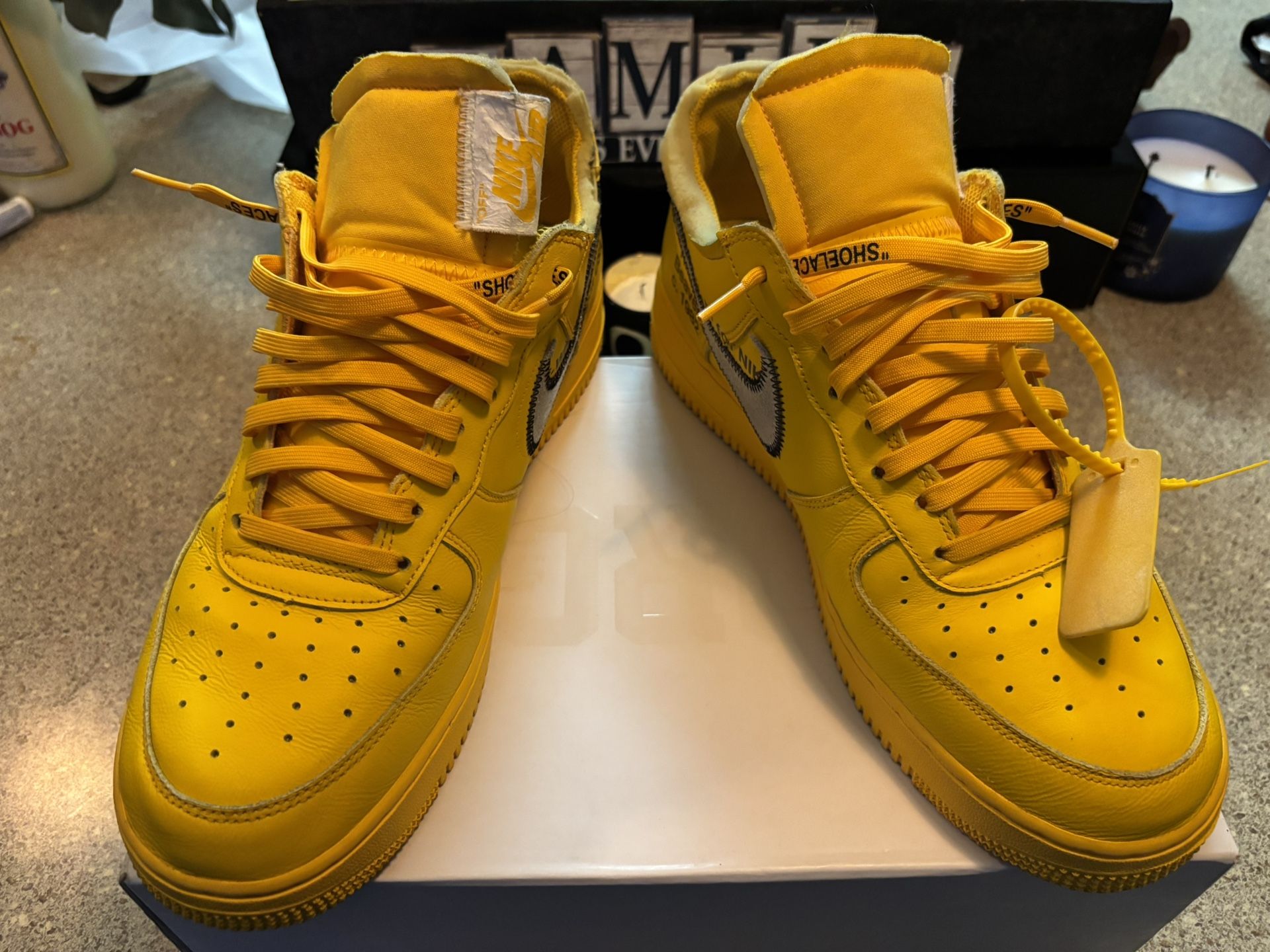 Off White Nike Air Force 1 Lemonade Ica 11