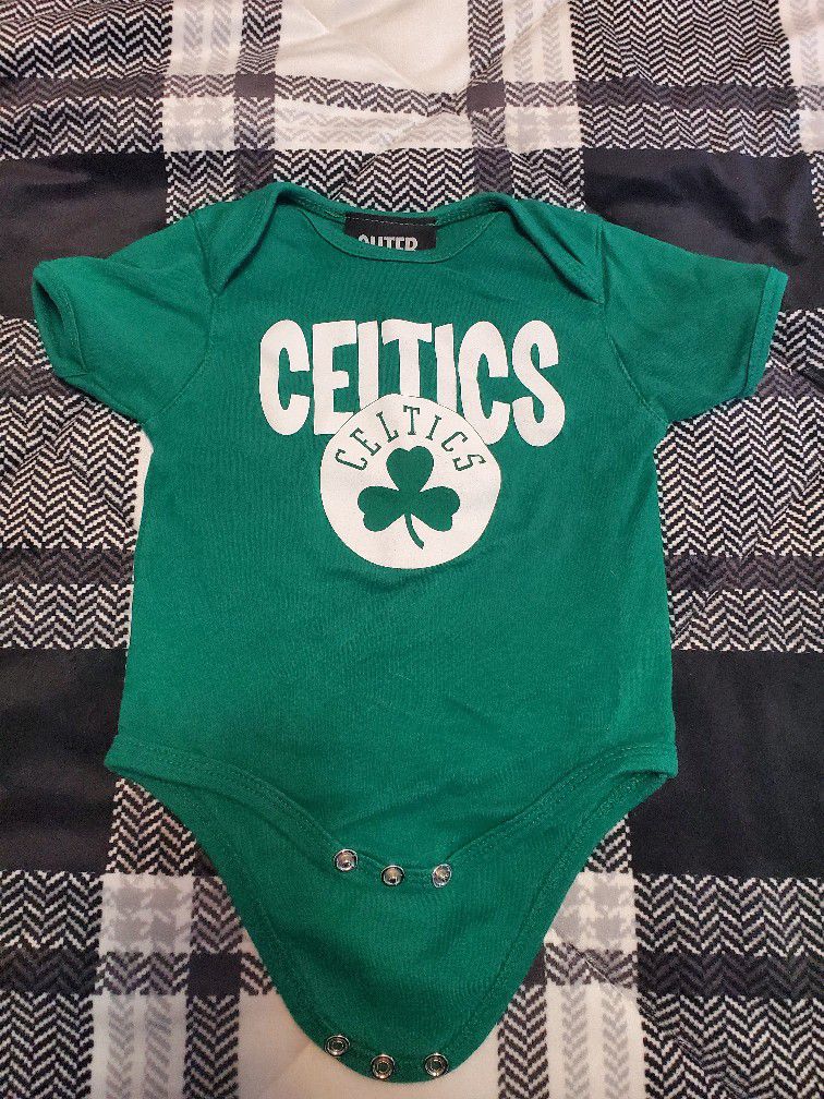 Boston Celtics Jason Tatum Onesie. 12 Months.