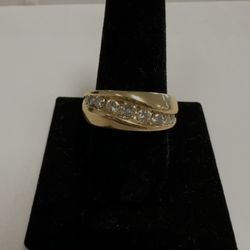 14k Ring With Diamonds