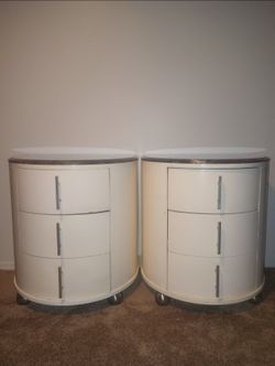 Beautiful Luxurious Marble Dressers 2 Piece  Set