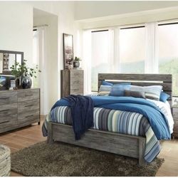 Ashley Furniture Trinell Queen Bedroom Set Mattress Included - Color Trinell bro - $300 (West Hills)