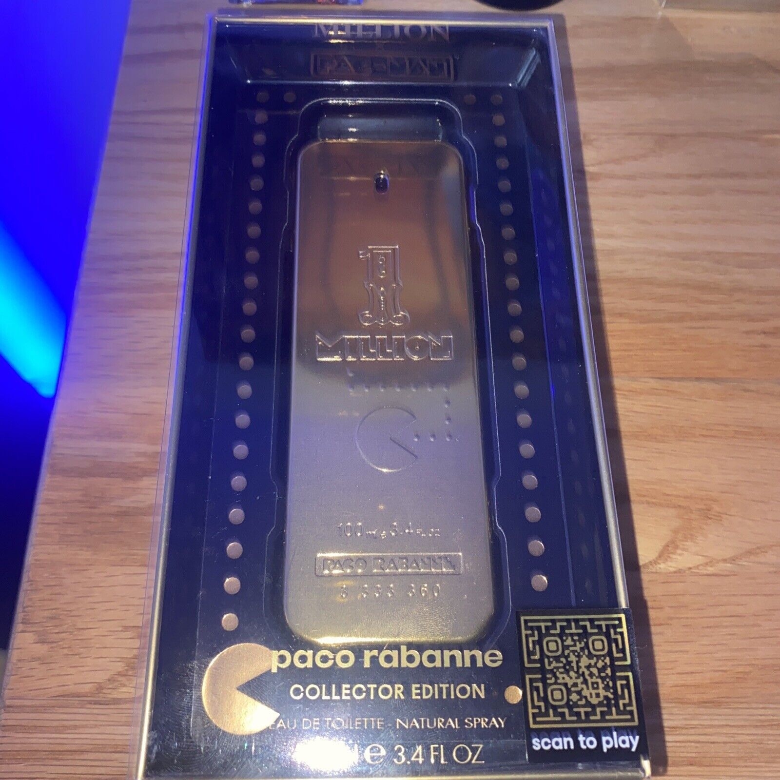 PACO RABANNE 1 MILLION PAC-MAN COLLECTOR EDITION EDT SPRAY 3.4 OZ 100ML