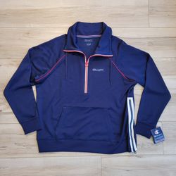 Ladies Champion Navy Blue Sweatshirt Large NWT
