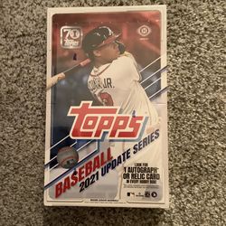 Topps 2021 Baseball Update Series Hobby Box Factory Sealed 1 Autograph OR Relic Card In Every Hobby Box