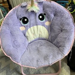 Unicorn Childrens Folding Circle Chair