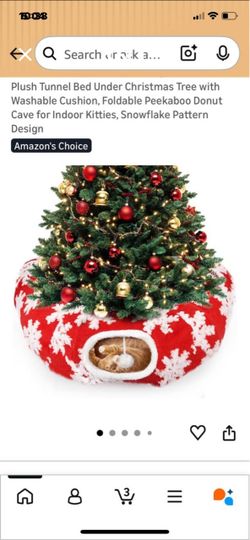 New under Christmas cat house
