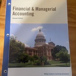 Financial & Mangerial Accounting 