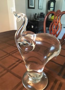 Glass swan.
