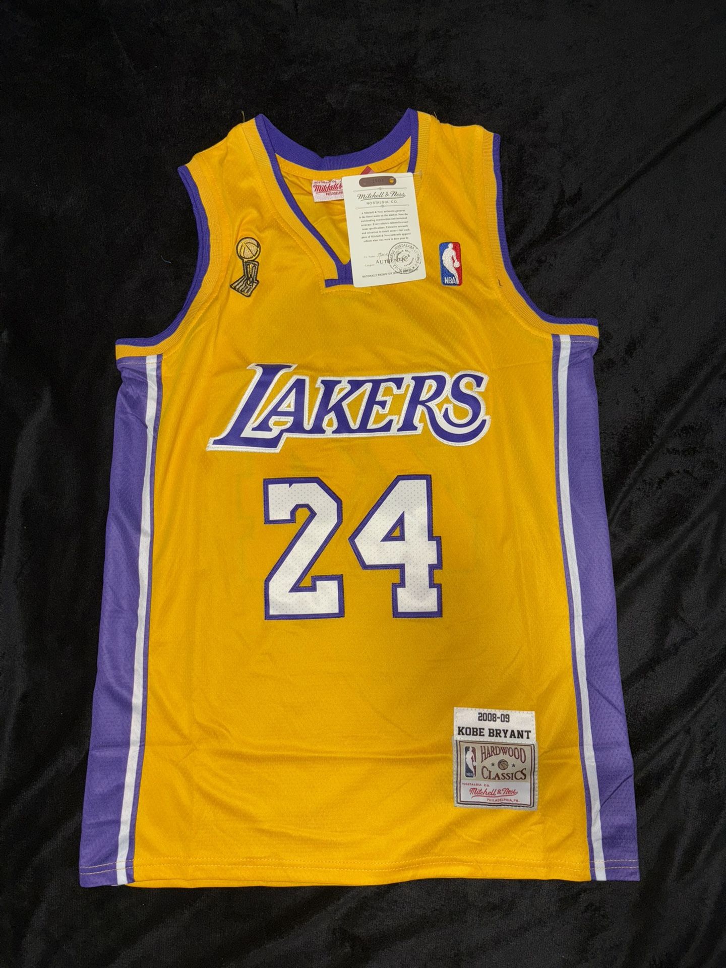 Kobe Bryant Lakers Number 24 Gold Jersey