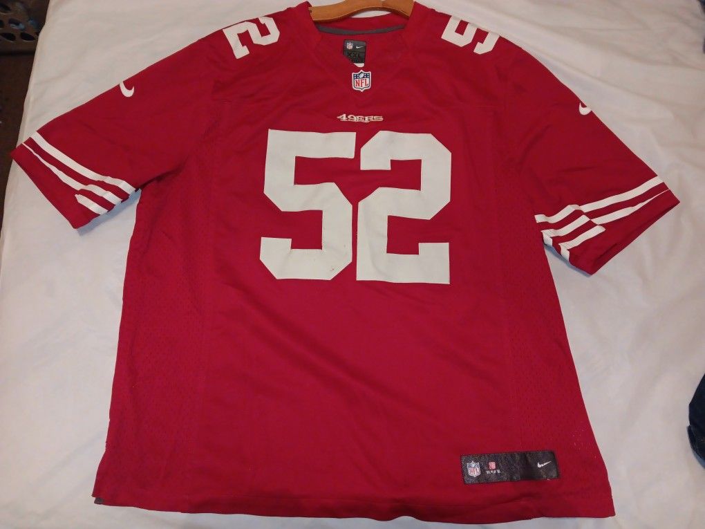 2013 Patrick Willis San Francisco 49ers Nike Womens Large Red Limited Jersey