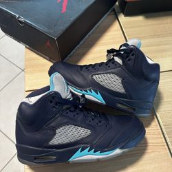 Nike Jordan 5 Aqua Size 9 CLEAN